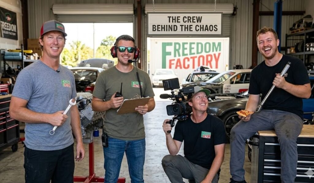 The Crew Behind the Chaos : James, George, Sam & Squirrel