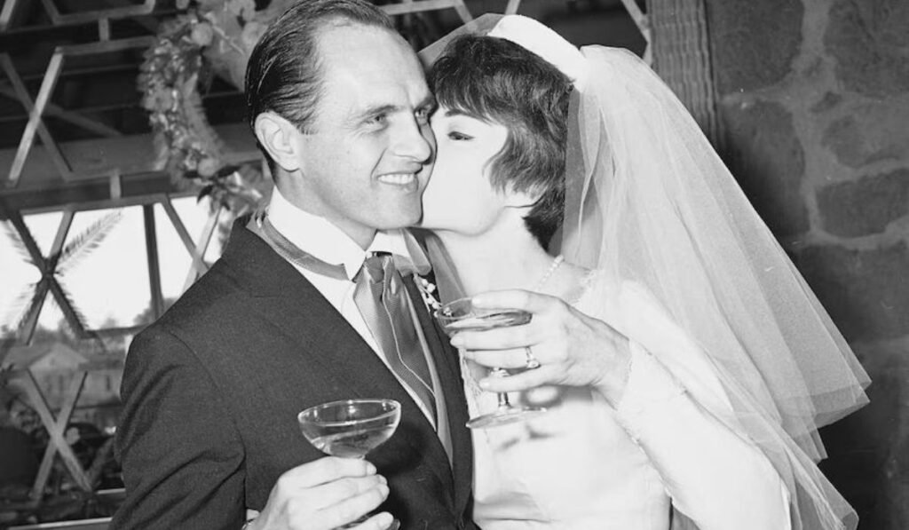 Comedian Bob Newhart and wife Virginia Quinn