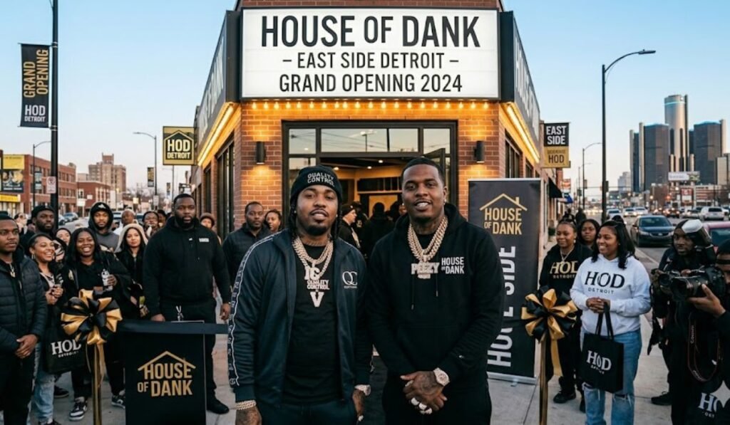 Icewear Vezzo and Peezy at House of Dank East Side Detroit franchise opening 2024