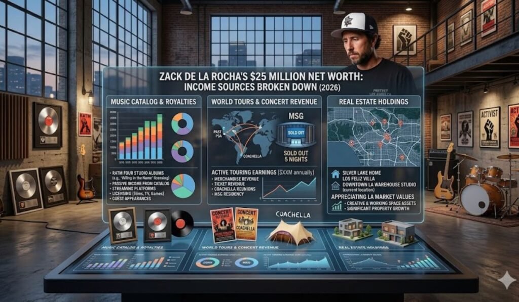 Zack de la Rocha's $25 Million Net Worth: Income Sources Broken Down
