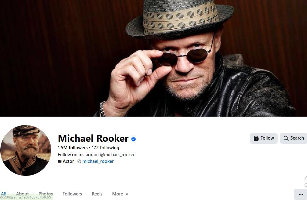 Michael Rooker on facebook