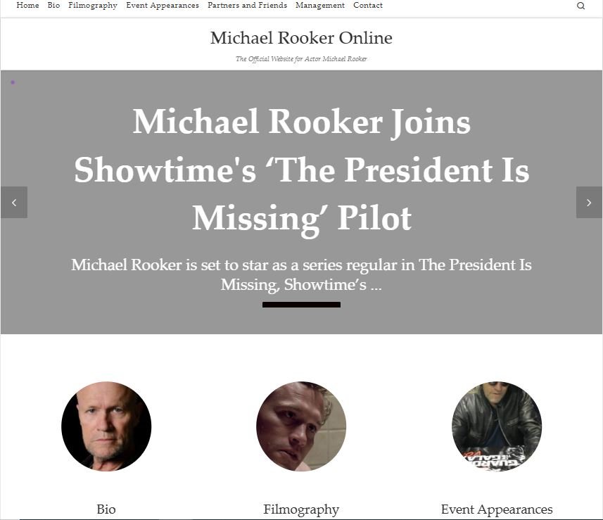 Michael Rooker official website