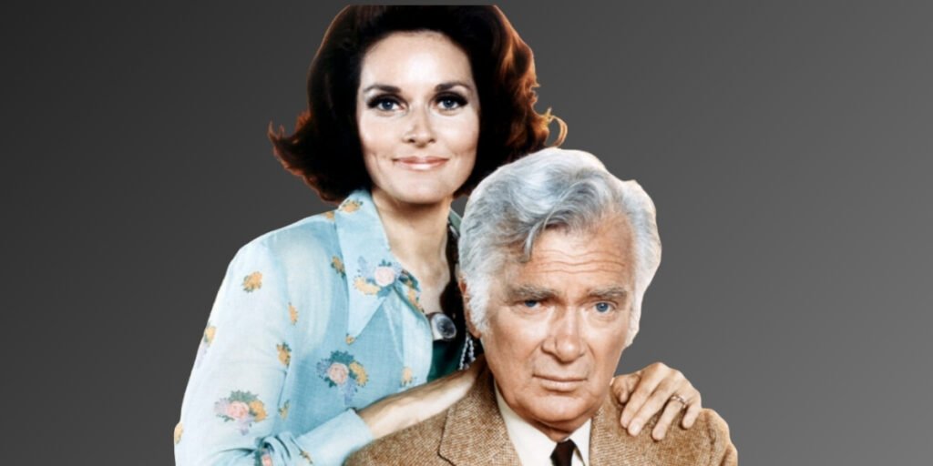 “Buddy Ebsen in a classic promotional still alongside a co-star from his television era.”
