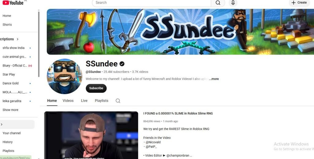 SSundee YouTube future