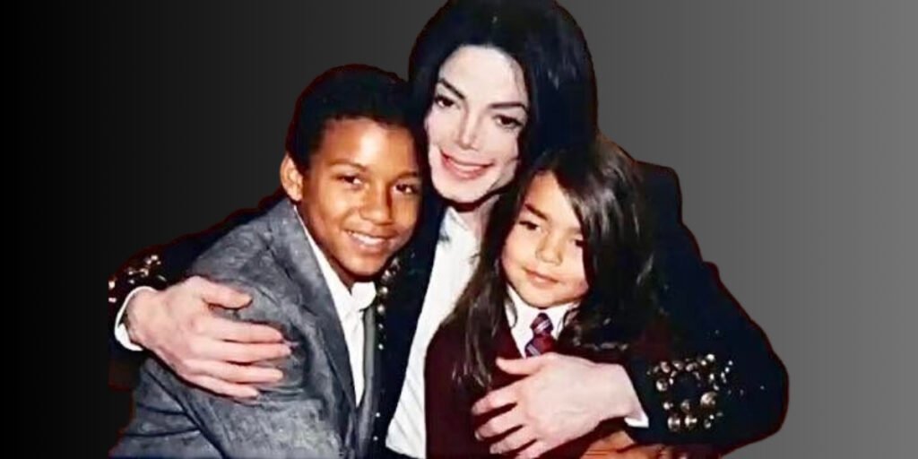 Michael Jackson with kids