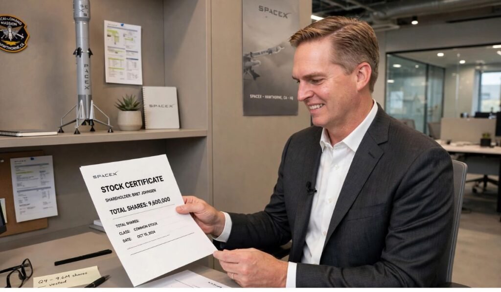 How Much SpaceX Stock Does Bret Johnsen Own?