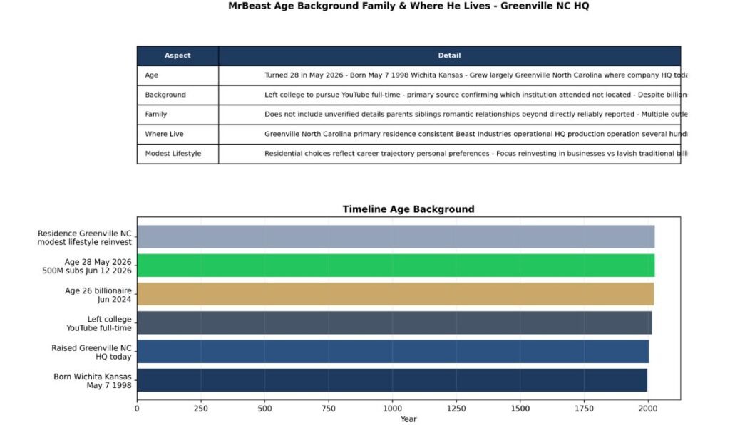 MrBeast's Age, Background and Family