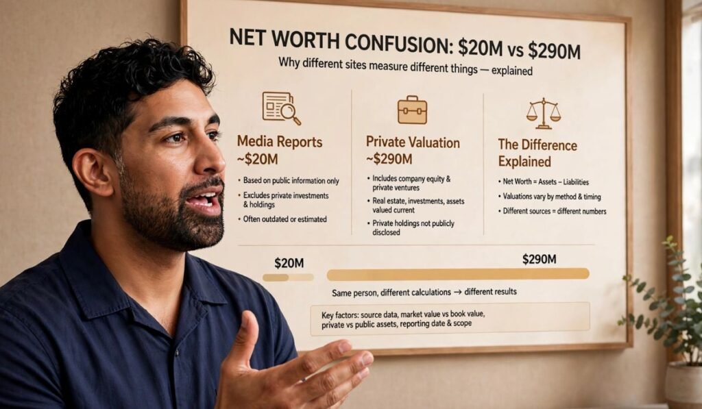 Net Worth Confusion $20M vs $290M